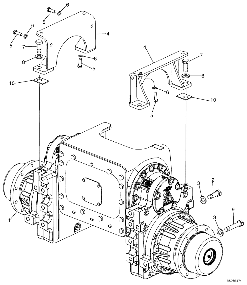 Схема запчастей Case 850K - (06-05) - MOUNTING - FINAL DRIVE (06) - POWER TRAIN