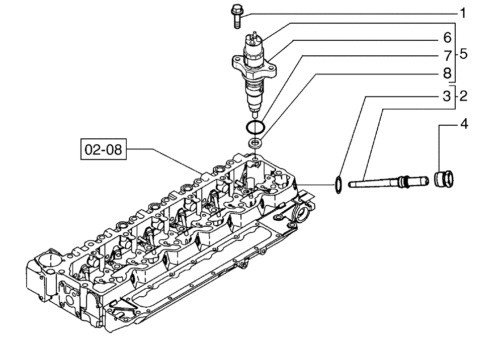 Схема запчастей Case 885B - (03-10[01]) - FUEL INJECTION SYSTEM - INJECTOR (03) - FUEL SYSTEM
