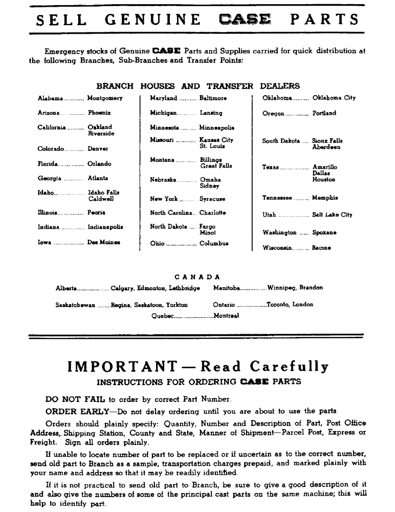Схема запчастей Case 310C - (02) - SELL GENUINE CASE PARTS 