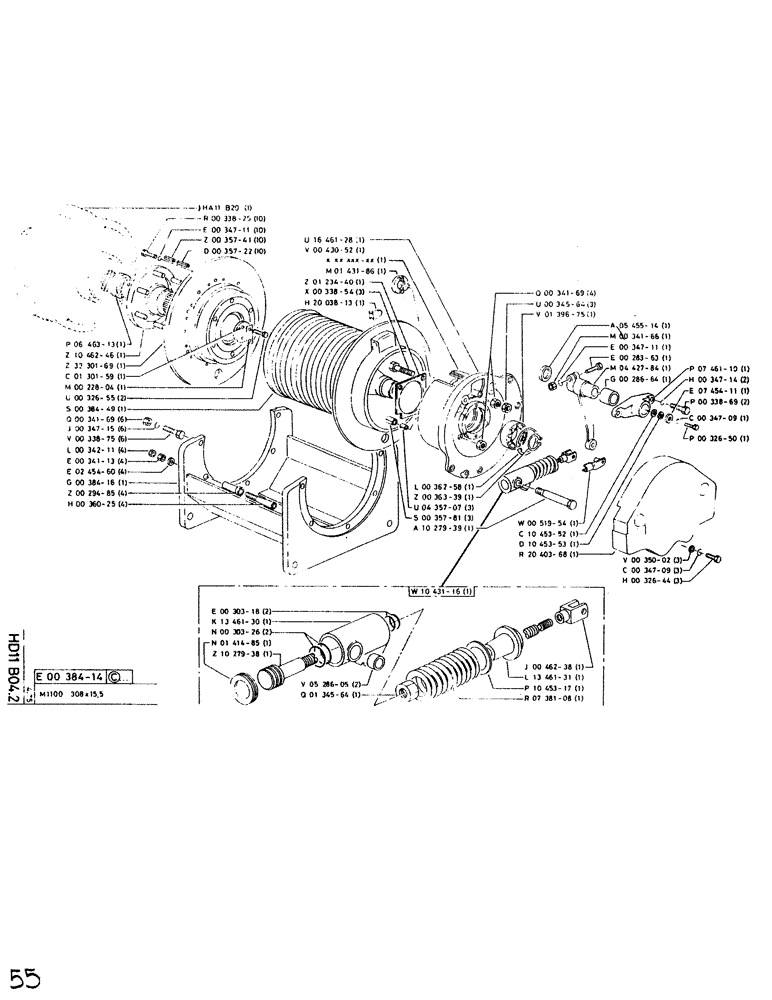Схема запчастей Case SC150 - (055) - NO DESCRIPTION PROVIDED 