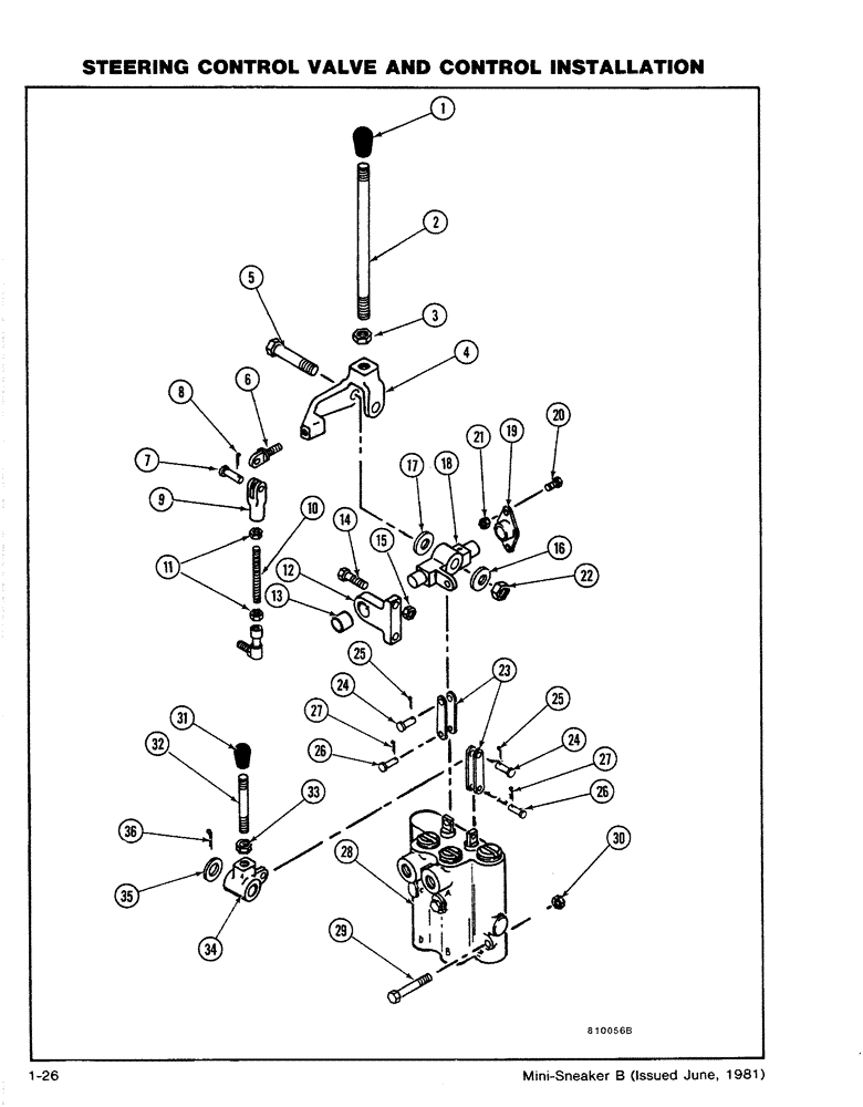 Схема запчастей Case CASE - (1-26) - STEERING CONTROL VALVE AND CONTROL INSTALLATION (05) - STEERING