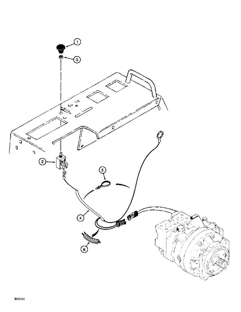 Схема запчастей Case 860 - (4-22) - 2-SPEED TRENCHER DRIVE MOTOR ELECTRICAL CIRCUIT USED ON MODELS WITH TRENCHER (04) - ELECTRICAL SYSTEMS