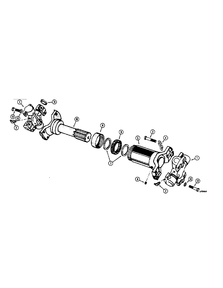Схема запчастей Case W7 - (242[2]) - A12985 BRAKE WHEEL CYLINDER (07) - BRAKES