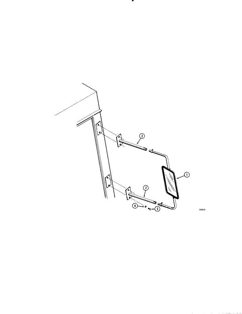 Схема запчастей Case W20 - (240[1]) - EXTERIOR MIRRORS (09) - CHASSIS