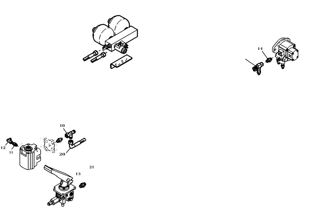 Схема запчастей Case 321D - (20.535[2988110000]) - HYDRAULIC SYSTEM EMERGENCY-STEERING FAST GEAR (35) - HYDRAULIC SYSTEMS