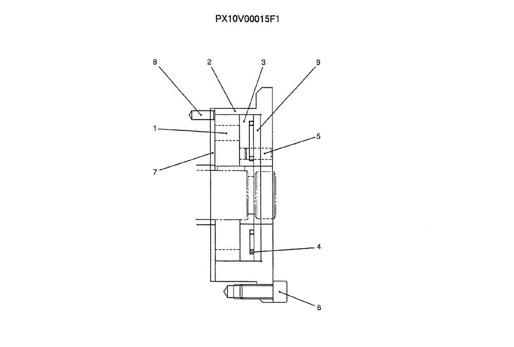 Схема запчастей Case CX50B - (07-031) - PUMP ASSY (PX10V00015F1) ELECTRICAL AND HYDRAULIC COMPONENTS