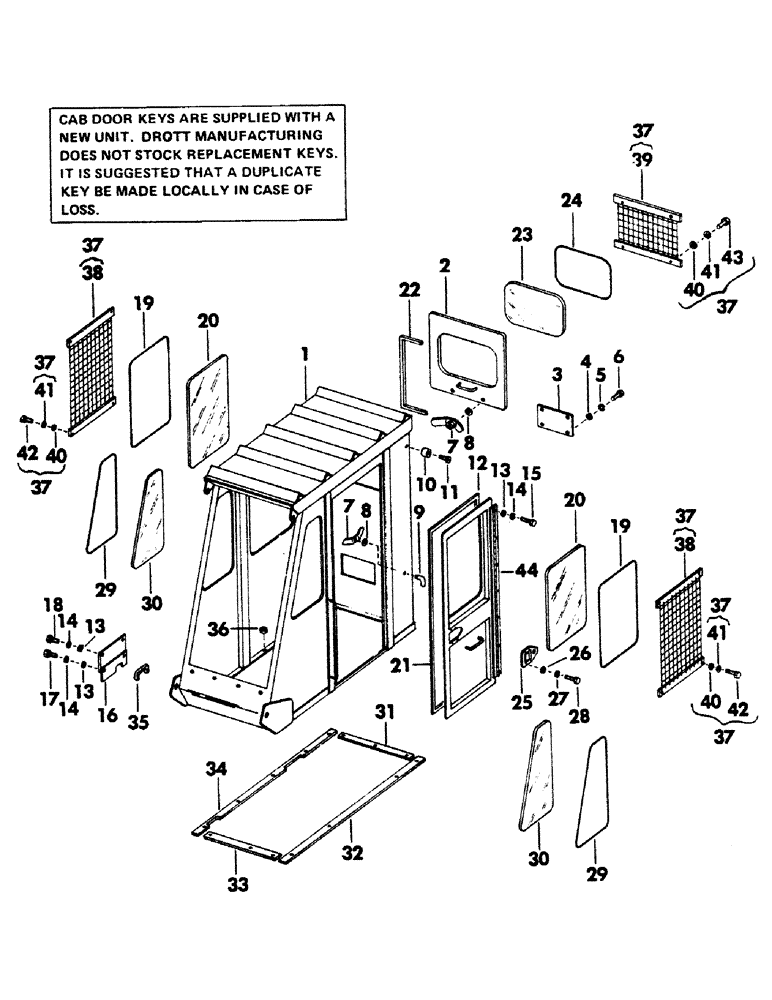 Схема запчастей Case 40BLC - (068) - CAB AND ATTACHING PARTS (05) - UPPERSTRUCTURE CHASSIS