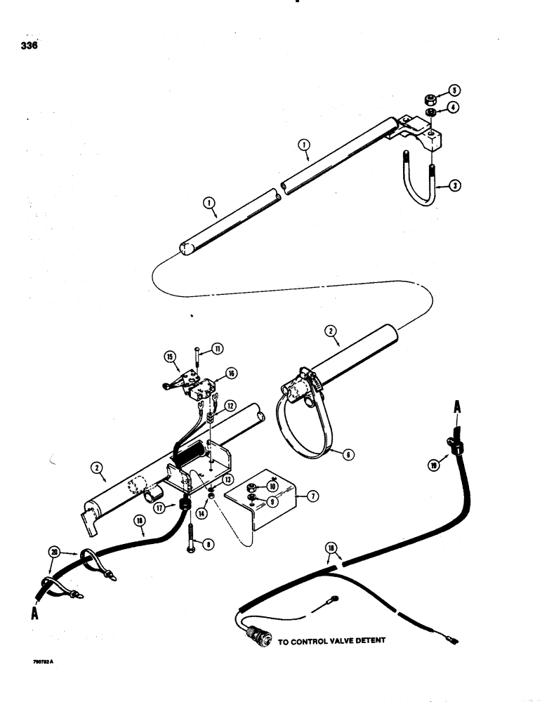 Схема запчастей Case 1150C - (336) - LOADER RETURN-TO-DIG (09) - CHASSIS/ATTACHMENTS