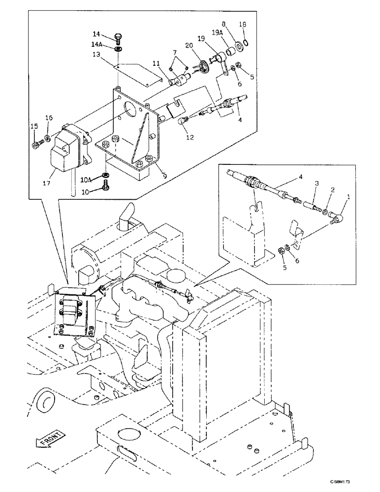 Схема запчастей Case 9007B - (3-06) - ENGINE THROTTE CONTROL (03) - FUEL SYSTEM