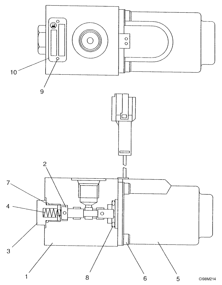 Схема запчастей Case CX130 - (08-095) - VALVE, SOLENOID (08) - HYDRAULICS