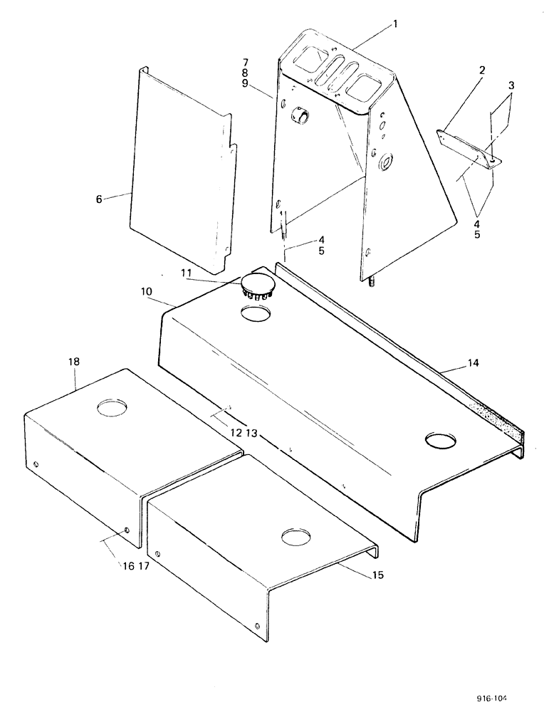 Схема запчастей Case 580F - (280) - SIDE SHIFT BACKHOE CONTROL TOWER, 2 LEVERS (84) - BOOMS, DIPPERS & BUCKETS