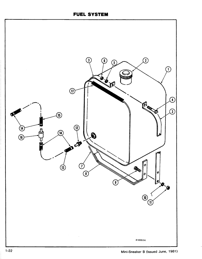 Схема запчастей Case CASE - (1-22) - FUEL SYSTEM (03) - FUEL SYSTEM