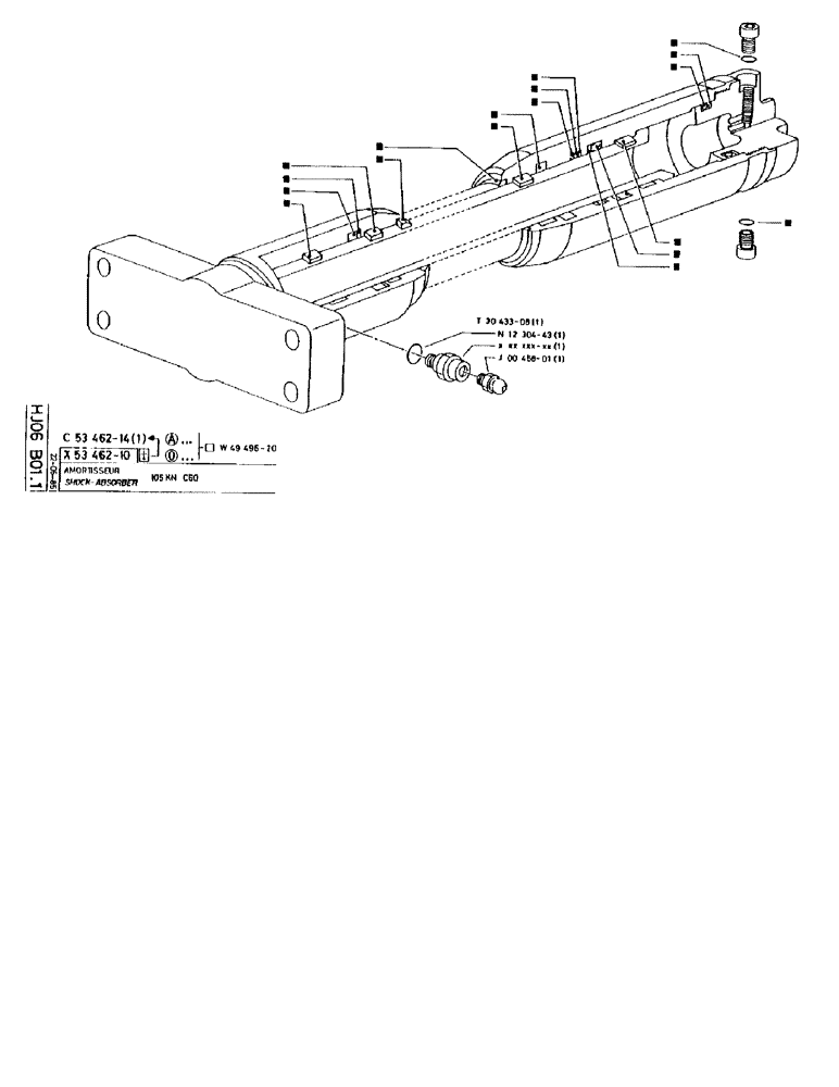 Схема запчастей Case 90BCL - (252) - SHOCK-ABSORBER 105 KN C60 (07) - HYDRAULIC SYSTEM