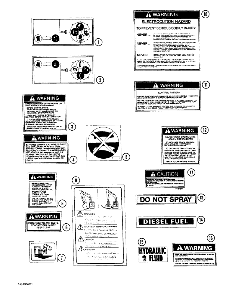 Схема запчастей Case 1088 - (9H-06) - DECALS (09) - CHASSIS/ATTACHMENTS