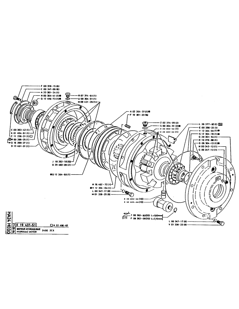 Схема запчастей Case 160CK - (147) - HYDRAULIC MOTOR (07) - HYDRAULIC SYSTEM