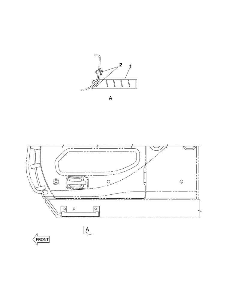 Схема запчастей Case CX350 - (09-091-00[01]) - FOOTSTEP (09) - CHASSIS