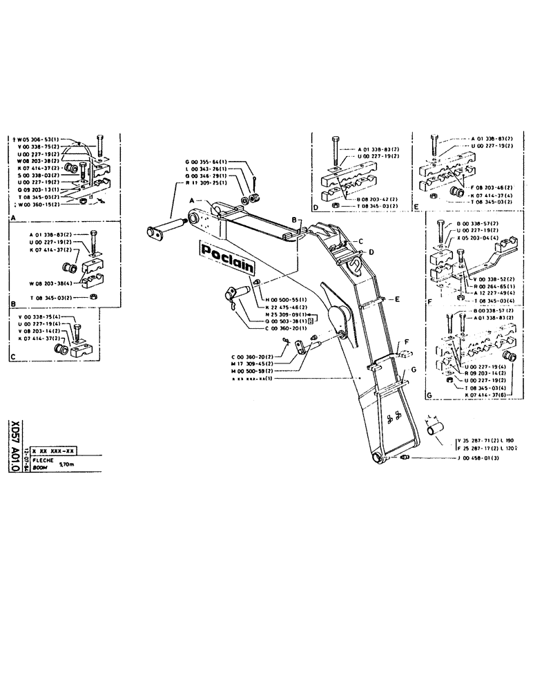Схема запчастей Case 160CK - (287) - BOOM (09) - BOOMS