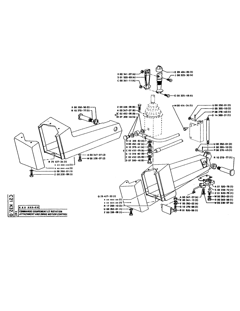 Схема запчастей Case 160CL - (083) - ATTACHMENT AND SWING MOTION CONTROL (05) - UPPERSTRUCTURE CHASSIS