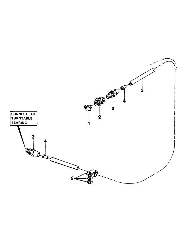 Схема запчастей Case 40BLC - (077) - TURNTABLE BEARING LUBRICATION LINE, (USED ON UNITS WITH SN. 663 AND AFTER) (04) - UNDERCARRIAGE
