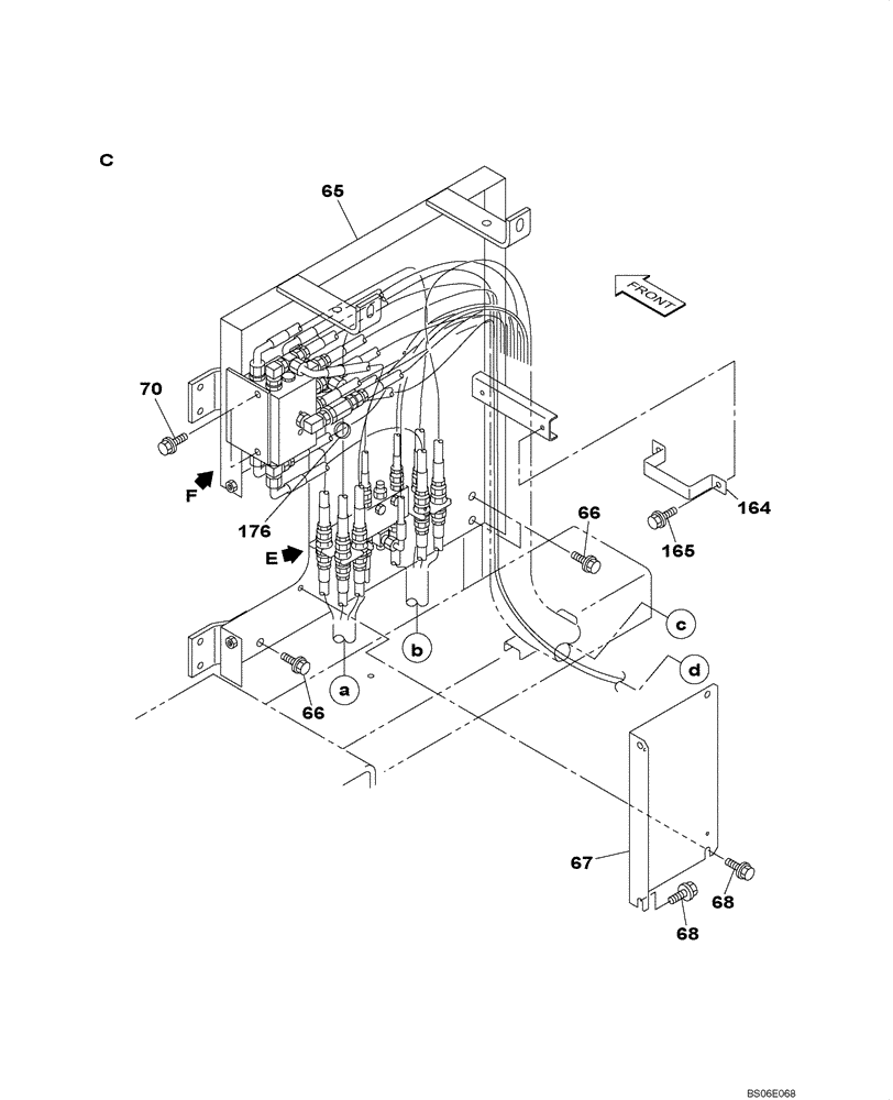 Схема запчастей Case CX800 - (08-030-01[01]) - HYDRAULIC CIRCUIT - HAND CONTROL PILOT (WITH VALVE, PRESSURE RELIEF) (08) - HYDRAULICS