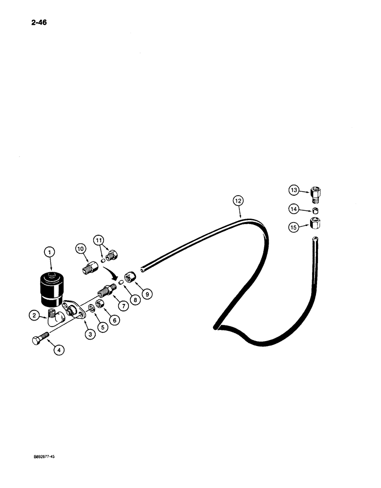 Схема запчастей Case 650 - (2-46) - AIR RESTRICTION INDICATOR (02) - ENGINE