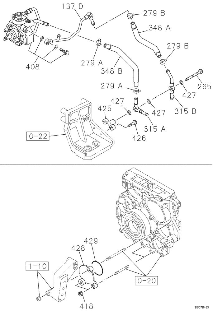 Схема запчастей Case CX135SR - (03-05) - FUEL SYSTEM (03) - FUEL SYSTEM