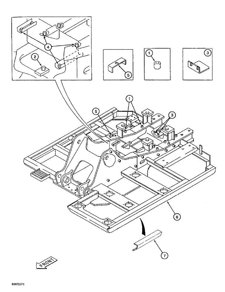 Схема запчастей Case 9010B - (9-006) - TURNTABLE, P.I.N. DAC01#2001 AND AFTER (09) - CHASSIS