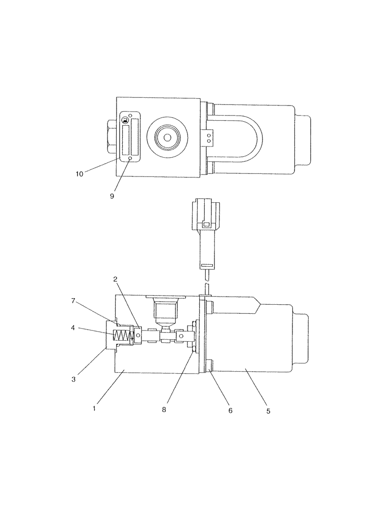 Схема запчастей Case CX350 - (08-183-00[01]) - VALVE SOLENOIDE - OPTIONAL - 3-WAY (08) - HYDRAULICS