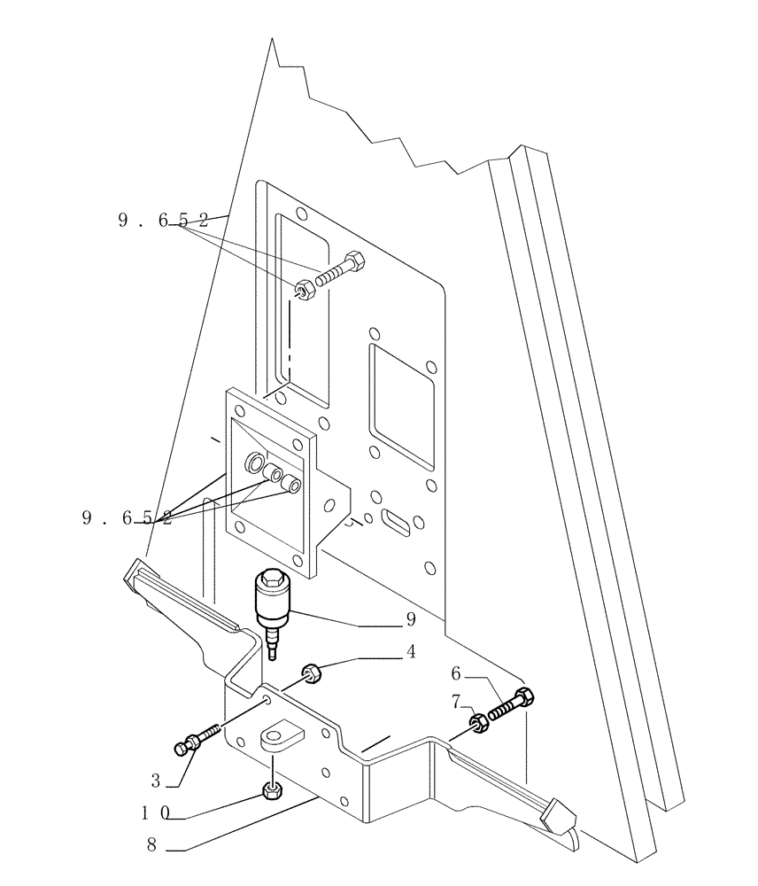 Схема запчастей Case 1850K LT - (2.304[05]) - BRAKE CONTROLS (04) - UNDERCARRIAGE