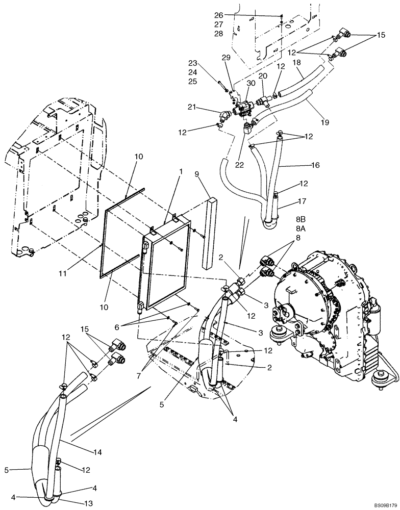 Схема запчастей Case 521E - (06-02) - HYDRAULICS - TRANSMISSION (06) - POWER TRAIN