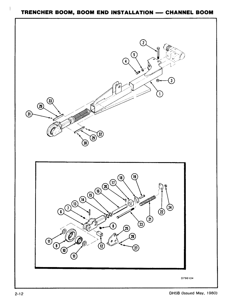 Схема запчастей Case DH5 - (2-12) - TRENCHER BOOM, BOOM END INSTALLATION - CHANNEL BOOM (89) - TOOLS