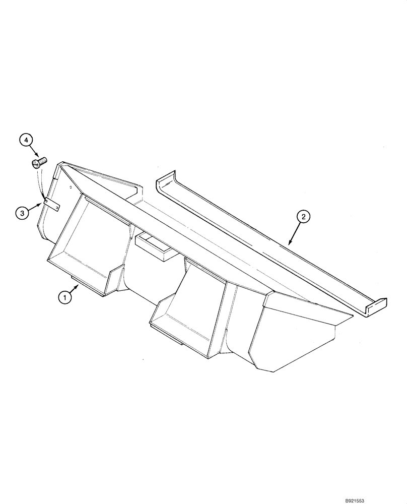 Схема запчастей Case 1840 - (09-09) - BUCKETS (EUROPE), - JAF0098065 (09) - CHASSIS/ATTACHMENTS