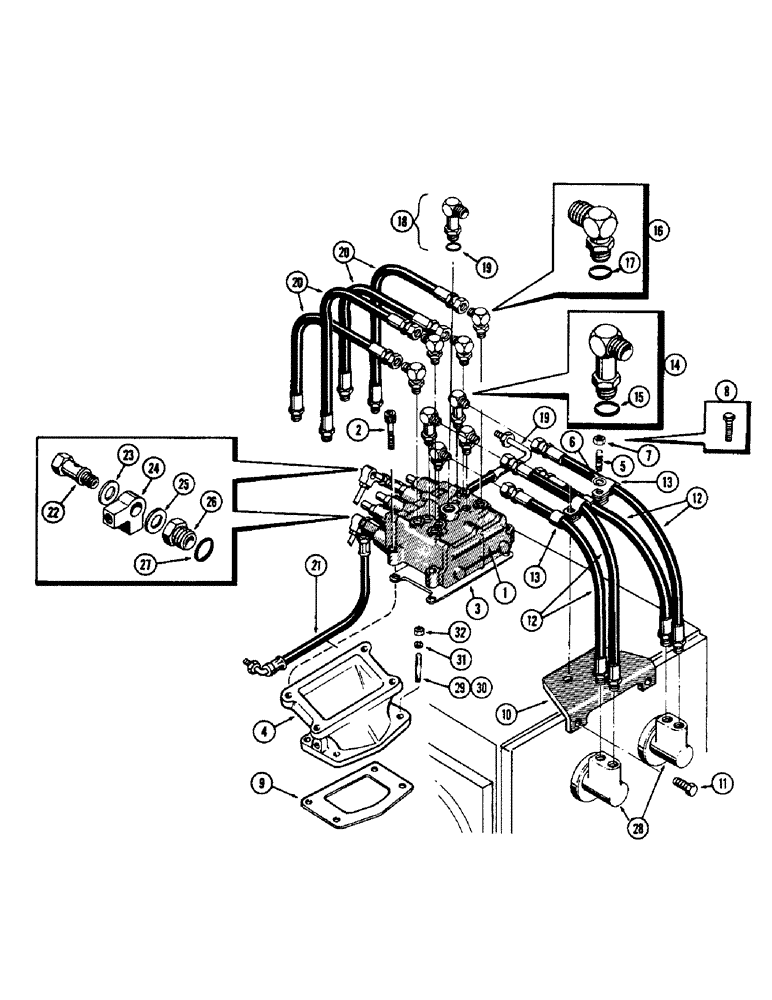 Схема запчастей Case 1150 - (076) - TRANSMISSION HYDRAULICS (03) - TRANSMISSION