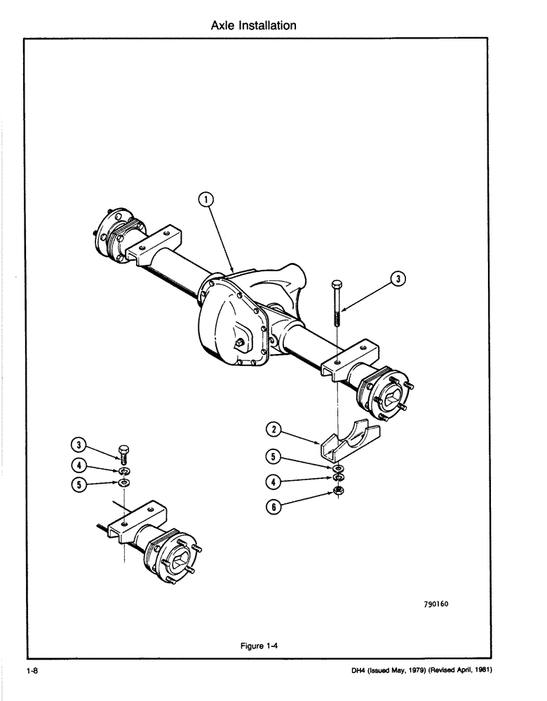 Схема запчастей Case DH4 - (1-08) - AXLE INSTALLATION (23) - FOUR WHEEL DRIVE SYSTEM