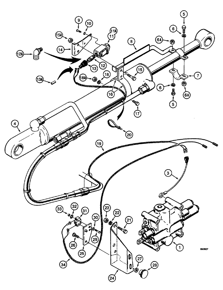 Схема запчастей Case W14 - (538) - LOADER POSITIONING CONTROLS, LOADER BUCKET RETURN-TO-DIG (08) - HYDRAULICS