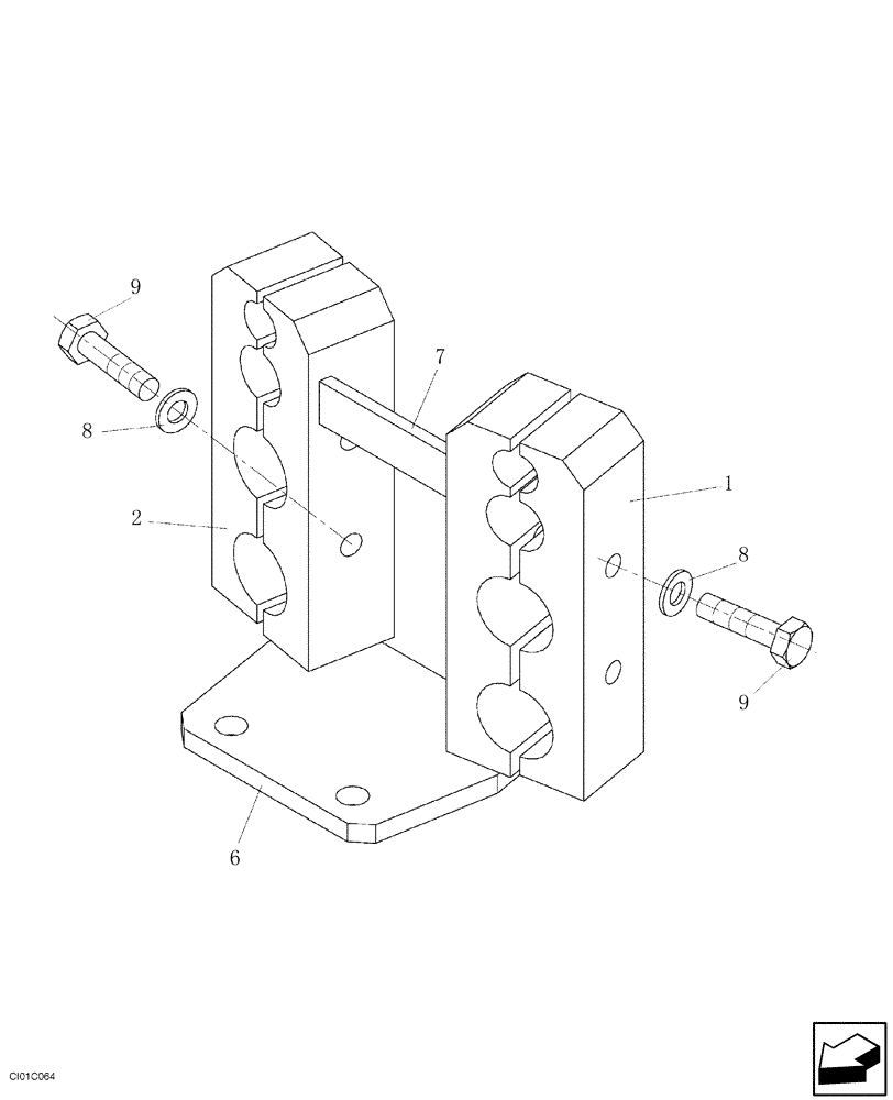 Схема запчастей Case SR15 - (12-003-00[01]) - LINE FASTENERS (09) - CHASSIS/ATTACHMENTS