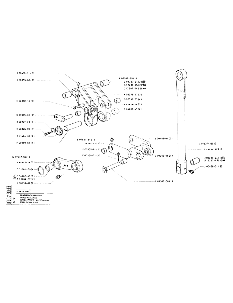 Схема запчастей Case RC200L - (116) - LOADER FITTINGS 