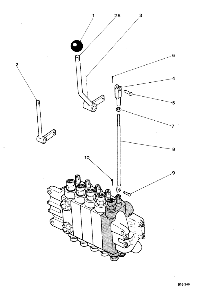Схема запчастей Case 580F - (274) - AXIAL EXTENDAHOE, EXTENSION CONTROLS (84) - BOOMS, DIPPERS & BUCKETS