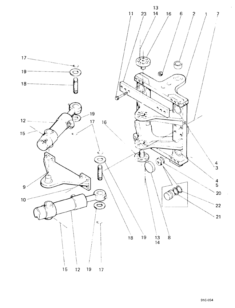 Схема запчастей Case 580F - (272) - SIDE SHIFT BACKHOE CHASSIS PARTS (84) - BOOMS, DIPPERS & BUCKETS