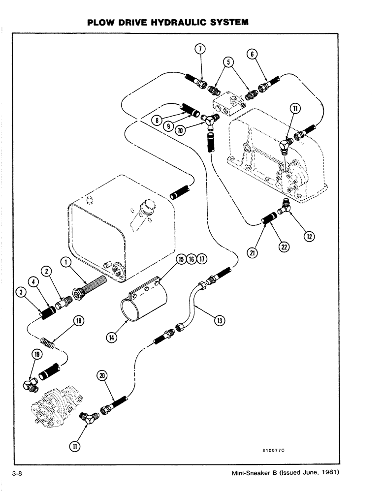 Схема запчастей Case CASE - (3-08) - PLOW DRIVE HYDRAULIC SYSTEM (08) - HYDRAULICS
