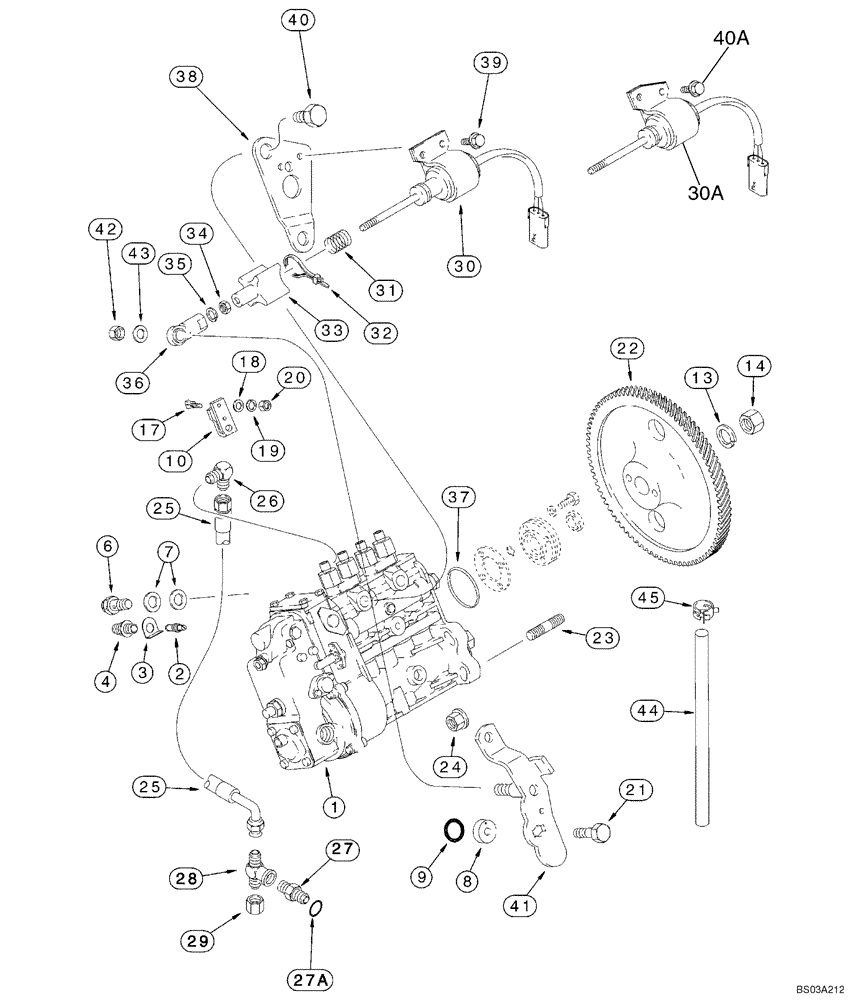 Схема запчастей Case 686G - (3-18) - FUEL INJECTION PUMP AND DRIVE, 4-390 EMISSION CERTIFIED ENGINE (03) - FUEL SYSTEM