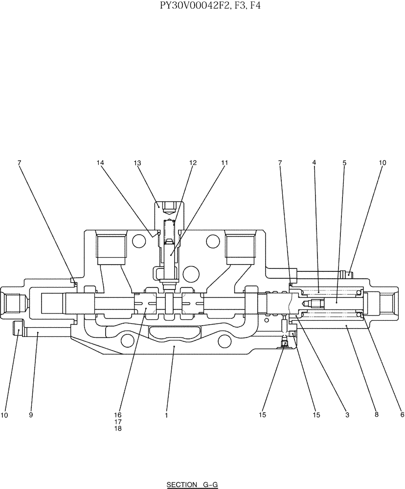 Схема запчастей Case CX50B - (07-008) - VALVE ASSY, CONTROL, P/N PY30V00042F2 (35) - HYDRAULIC SYSTEMS