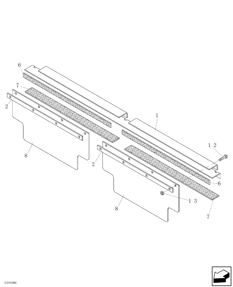 Схема запчастей Case SR20 - (12-019-00[01]) - MOUNTING (12) - Chassis/Attachments