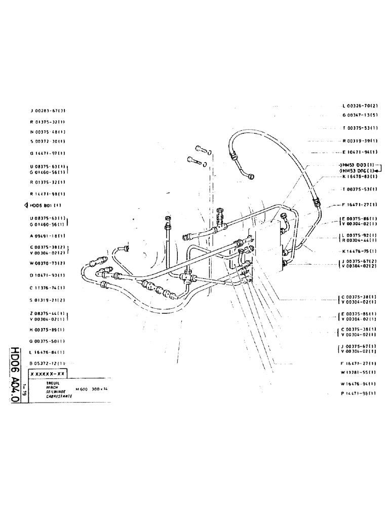 Схема запчастей Case LC80M - (172) - WINCH 