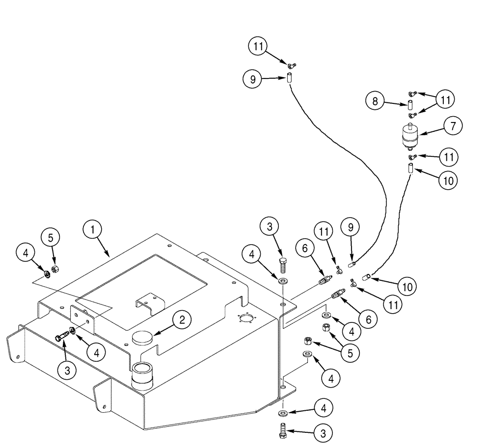 Схема запчастей Case 6010 - (08-35) - MOTOR, HYDRAULIC - DRILL FLUID, HIGH FLOW (35) - HYDRAULIC SYSTEMS