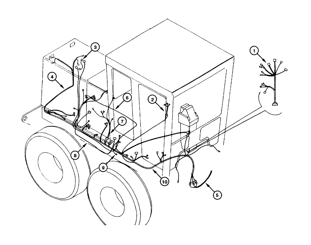 Схема запчастей Case 885 - (04.06[00]) - ELECTRIC SYSTEM - MAIN (04) - ELECTRICAL SYSTEMS