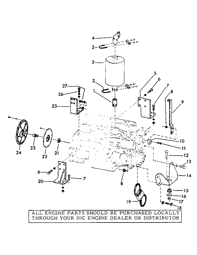 Схема запчастей Case 30YC - (C04) - IHC UC 301 GASOLINE ENGINE (DROTT #56605) AND MOUNTING PARTS, *(USED WITH 35YC-EC UNITS ONLY) (01) - ENGINE