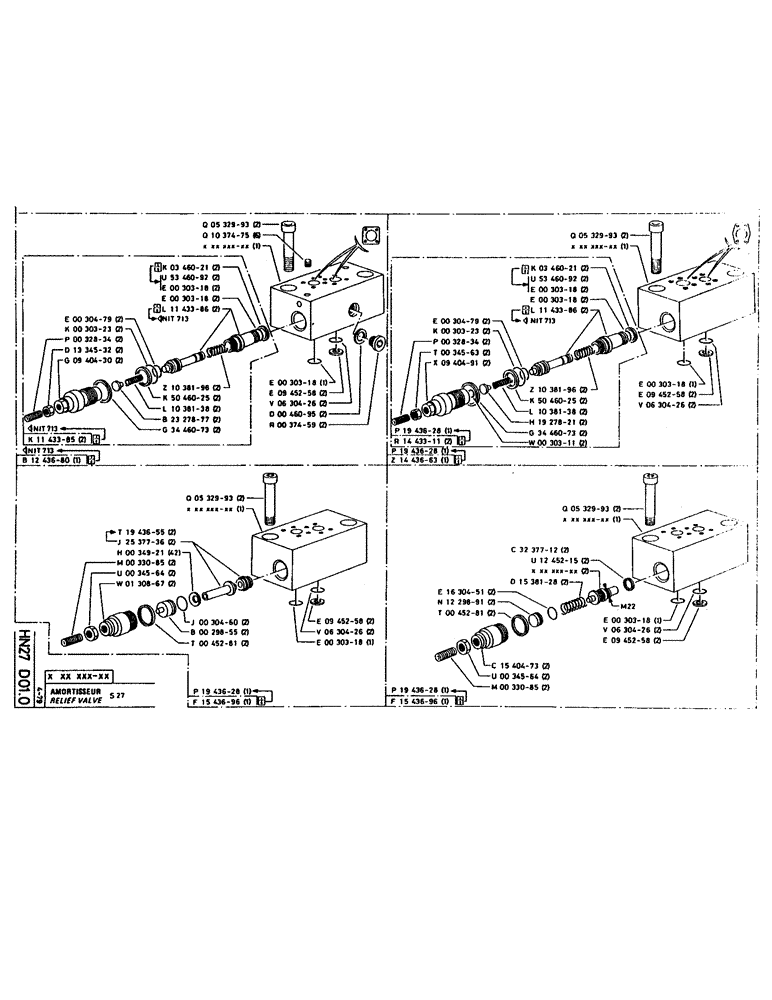 Схема запчастей Case 160CK - (228) - RELIEF VALVE (07) - HYDRAULIC SYSTEM