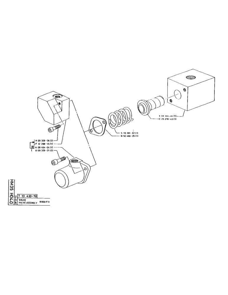 Схема запчастей Case 220 - (B-068) - VALVE ASSEMBLY (07) - HYDRAULIC SYSTEM