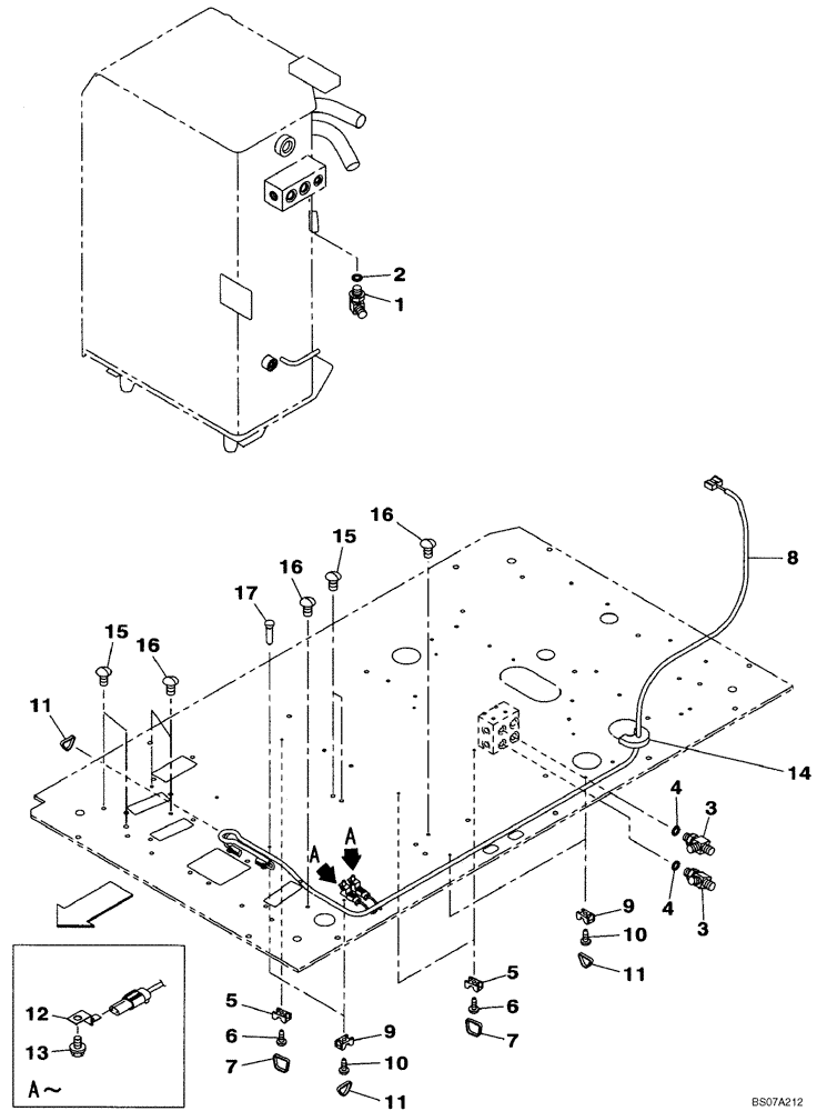 Схема запчастей Case CX160B - (08-50) - PLUG (08) - HYDRAULICS